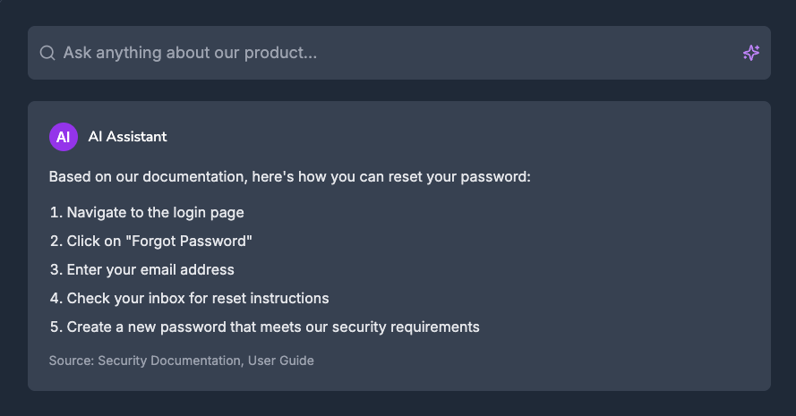 Search experience with filters and suggestions